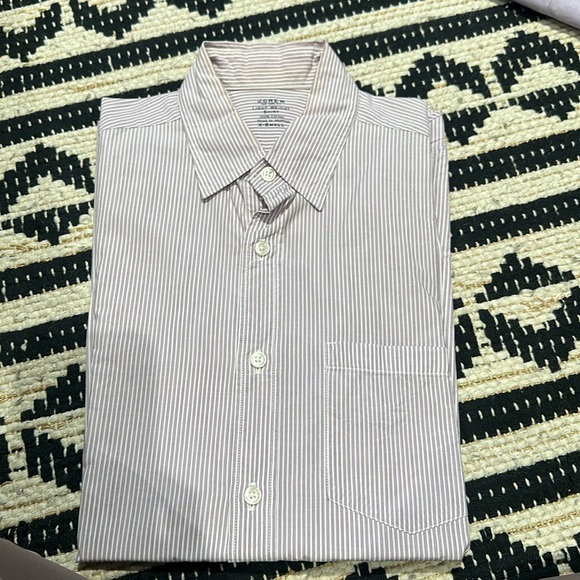 J. Crew Other - J.Crew, Lightweight Shirt, Purple, And White